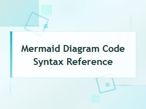 Mermaid Diagram Code Syntax Reference