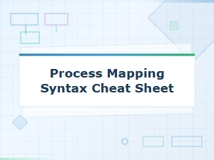 Process Mapping Syntax Cheat Sheet for Flowchart Symbols